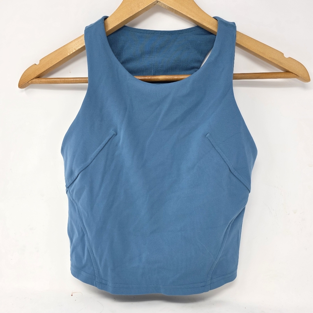Lululemon‎ Invigorate Women's Training Tank Top Capture Blue Size 4